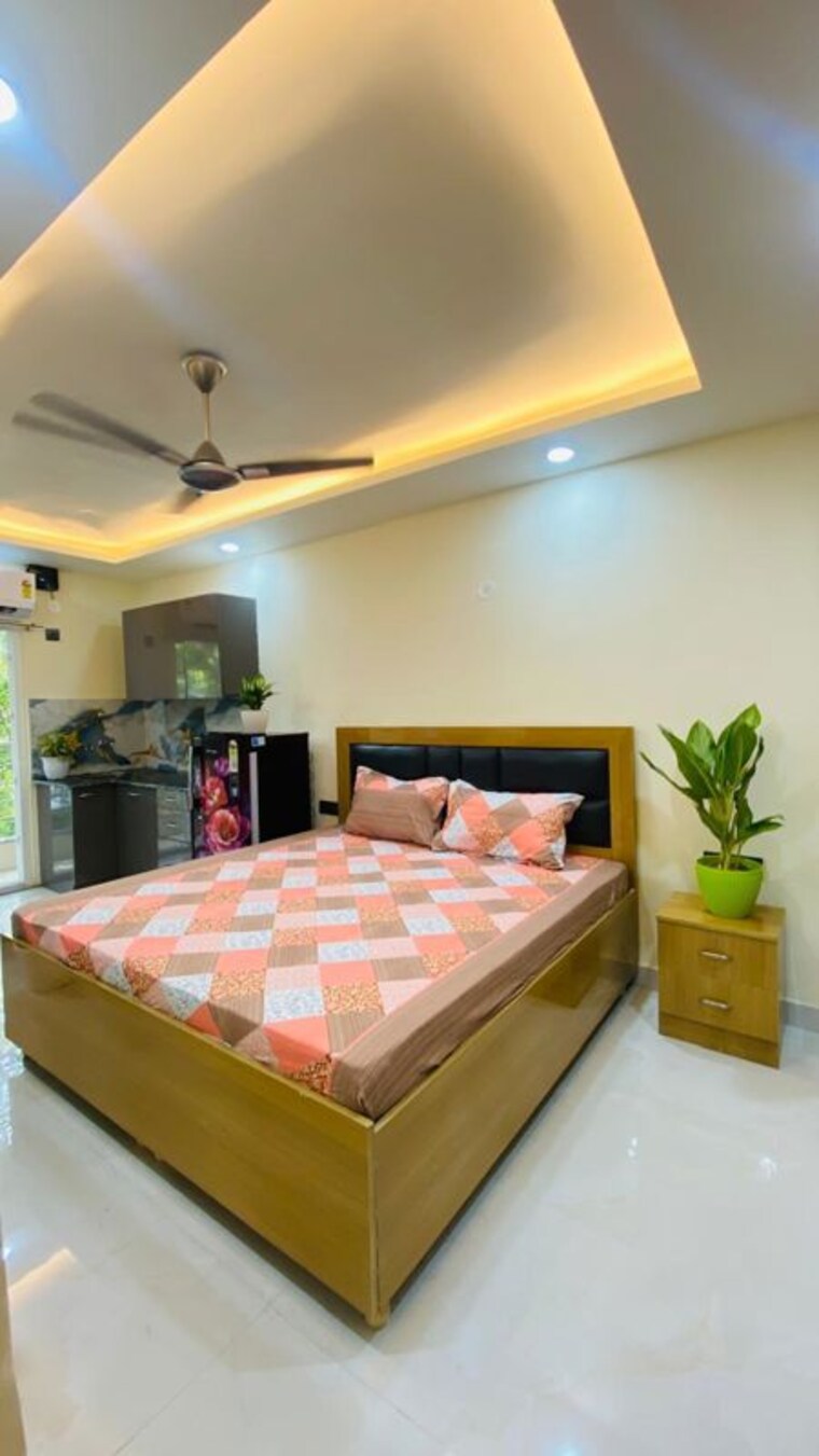Bedroom, rbc-ii 1 RK 350 Sq.Ft. Builder Floor In Sushant Lok I Gurgaon 10730527