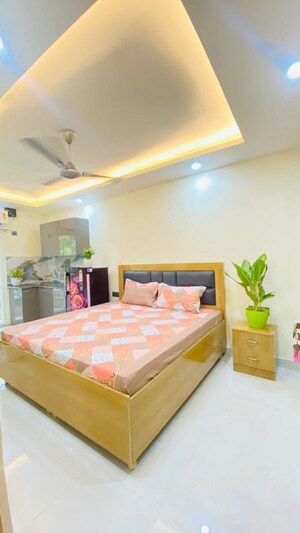 Bedroom in 1 RK Builder Floor at RBC II, Sushant Lok I – for Rent