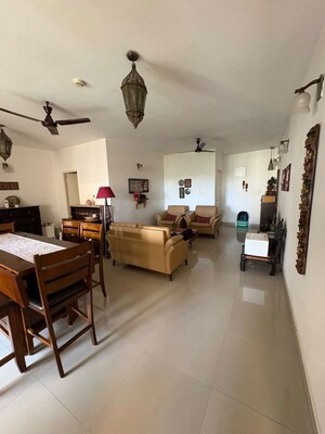 Living Room in 3 BHK Apartment at Unitech Heritage Estate, Yelahanka – for Rent