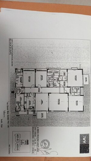 Floor Plan in 4 BHK Apartment at Silverglades The Ivy, Sector 28 – for Rent