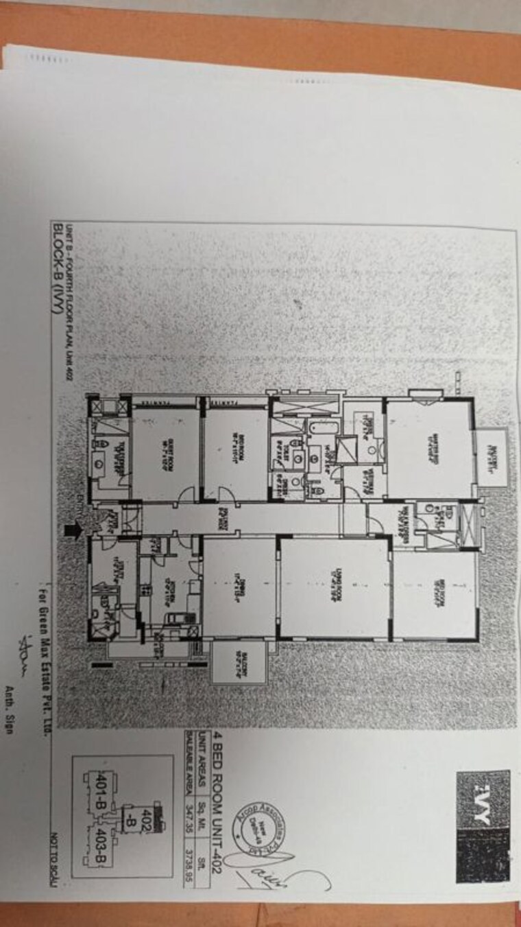 Floor Plan, silverglades-the-ivy 4 Bedroom 3400 Sq.Ft. Apartment In Sector 28 Gurgaon 10730841