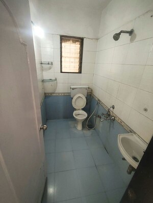 Bathroom in 1 BHK Apartment at Vakratunda Residency, Dhokali – for Sale
