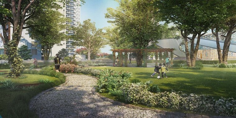 Garden, godrej-nature-plus 2.5 Bedroom 1385 Sq.Ft. Apartment In Sohna Sector 33 Gurgaon 10730955