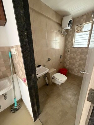 Bathroom in 1 BHK Apartment at Goel Ganga Aria, Dhanori – for Rent