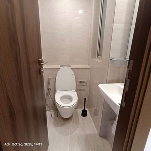 Bathroom in 1 BHK Apartment at Hiranandani Regent Hill, Powai – for Rent