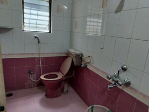 Bathroom in 3 BHK Apartment at Morya Giri Apartment, Pimple Nilakh – for Rent