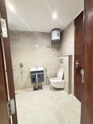 Bathroom in 3 BHK Builder Floor at Chattarpur – for Rent