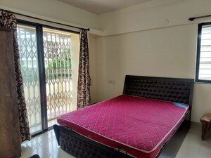 Bedroom in 3 BHK Apartment at Arun Sheth Sanskriti, Wakad – for Rent