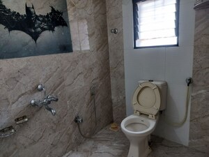 Bathroom in 3 BHK Apartment at Arun Sheth Sanskriti, Wakad – for Rent