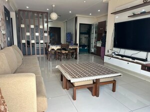 Living Room in 3 BHK Apartment at Sumadhura Acropolis, Gachibowli – for Sale