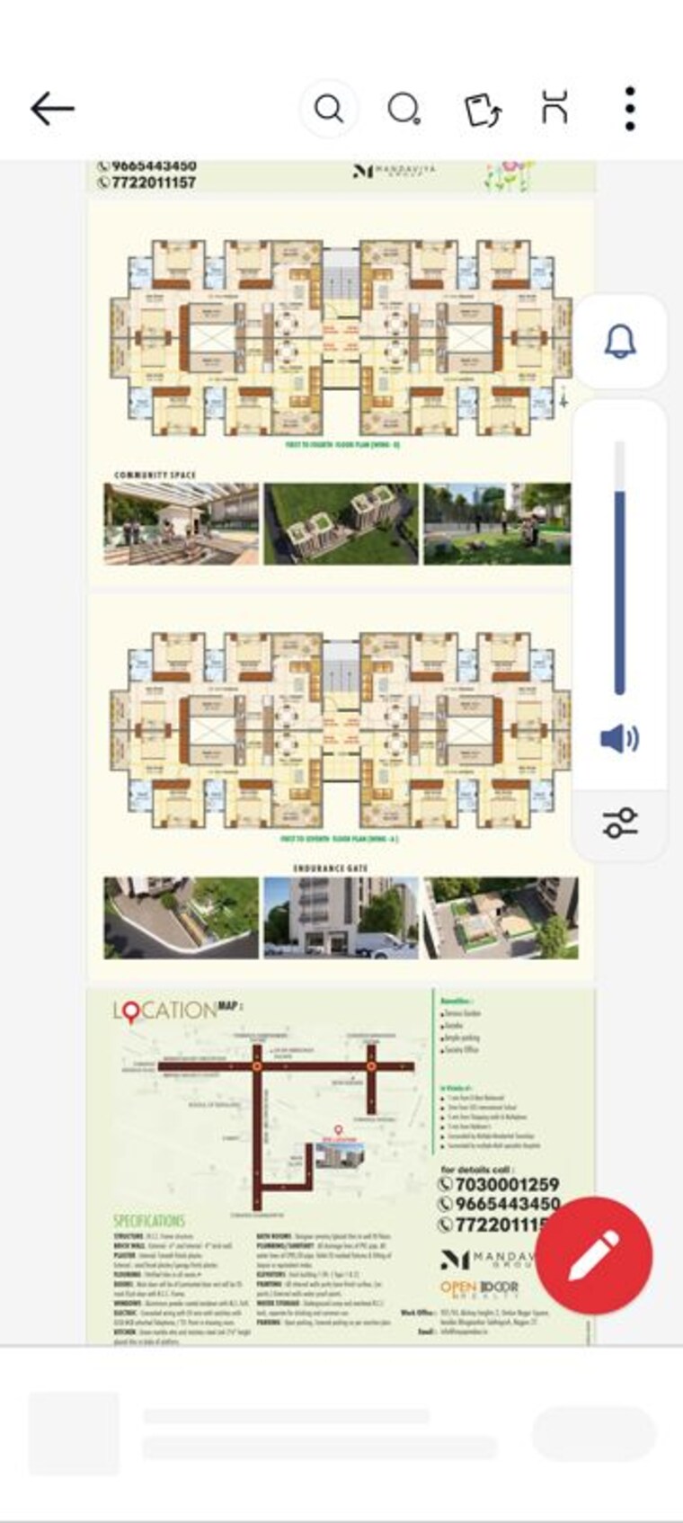Floor Plan, beltarodi 3 Bedroom 1250 Sq.Ft. Apartment In Beltarodi Nagpur 10731229