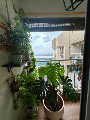Balcony in 2 BHK Apartment at Lodha Amara, Kolshet Road – for Rent
