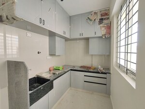 Kitchen in 3 BHK Apartment at Reliable Lake Dew Residency, Haralur Road – for Rent