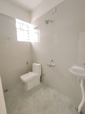 Bathroom in 3 BHK Apartment at Reliable Lake Dew Residency, Haralur Road – for Rent