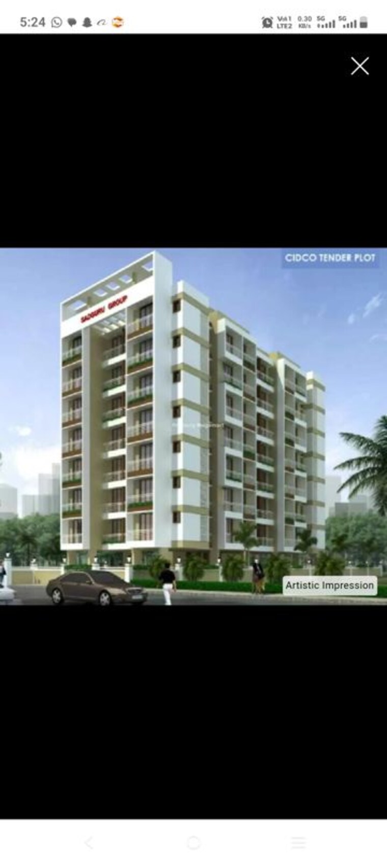 Exterior View, sadguru-shree-swami-samarth-residency 1 Bedroom 396 Sq.Ft. Apartment In Ghansoli Sector 1 Navi Mumbai 10731473