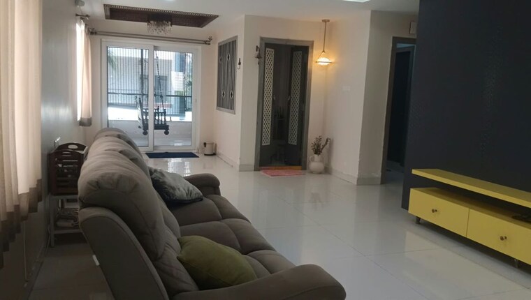 Living Room, rajapushpa-open-skies 4 Bedroom 5100 Sq.Ft. Villa In Kokapet Hyderabad 10731492