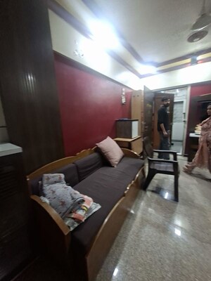 Living Room in 1 BHK Apartment at Ekta Milan, Borivali West – for Rent