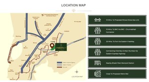 1 BHK Apartment – Map Location View at Ajmera Greenfinity, Wadala East - for Rent