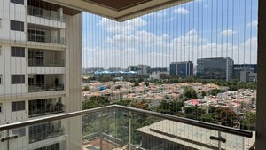 Balcony in 4 BHK Apartment at DivyaSree 77 Place, Marathahalli – for Rent