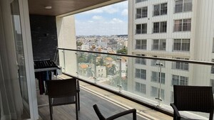 Balcony in 4 BHK Apartment at DivyaSree 77 Place, Marathahalli – for Rent
