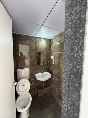 Bathroom in 3 BHK Apartment at Goel Ganga New Town, Dhanori – for Rent