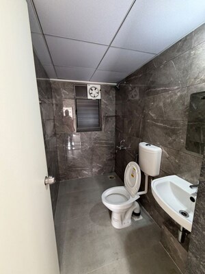 Bathroom in 3 BHK Apartment at Goel Ganga New Town, Dhanori – for Rent