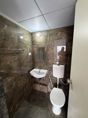 Bathroom in 3 BHK Apartment at Goel Ganga New Town, Dhanori – for Rent