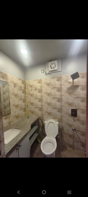Bathroom in 3 BHK Apartment at Shivalik Sharda Park View, Shela – for Rent