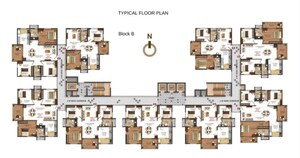 Floor Plan in 2 BHK Apartment at Disha Pursuit Of Sunshine, Budigere Road – for Sale