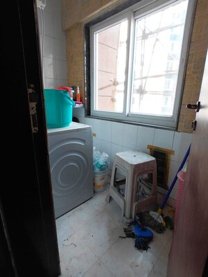 Bathroom in 3 BHK Apartment at Vanashree CHS, Seawoods – for Rent