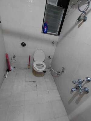 Bathroom in 3 BHK Apartment at Vanashree CHS, Seawoods – for Rent