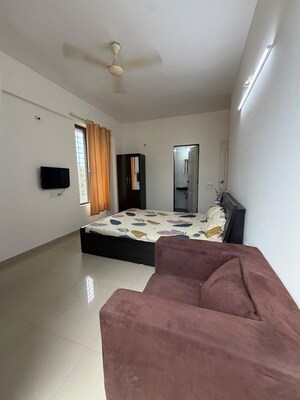 Bedroom in 2 BHK Apartment at Gulmohar Goldcoast, Kharadi – for Rent