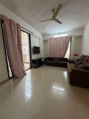 Living Room in 2 BHK Apartment at Gulmohar Goldcoast, Kharadi – for Rent
