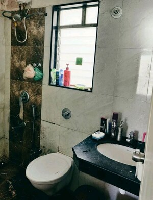 Bathroom in 2 BHK Apartment at Shreeyash Shree Woods, Dhanori – for Rent