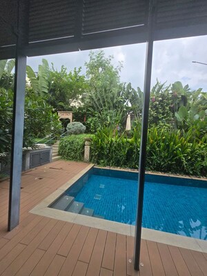 Balcony in 5 BHK Villa at Embassy Boulevard, Yelahanka – for Rent