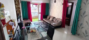 Living Room in 2 BHK Apartment at Vijayalaxmi Laxmisatyam Residency, Dhanori – for Rent