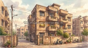  Apartment – Exterior View View at Madhuban Bapudham - for Sale