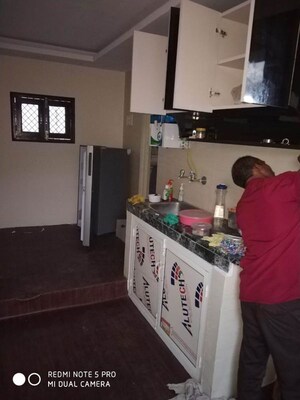 Kitchen in 1 BHK Builder Floor at Kailash Colony – for Rent