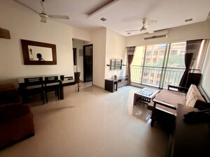 Living Room in 2 BHK Apartment at Rustomjee Athena, Majiwada – for Rent