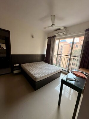 Bedroom in 2 BHK Apartment at Rustomjee Athena, Majiwada – for Rent