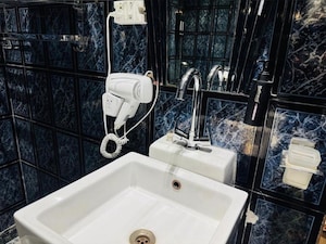 Bathroom in 2 BHK Builder Floor at East Of Kailash – for Rent