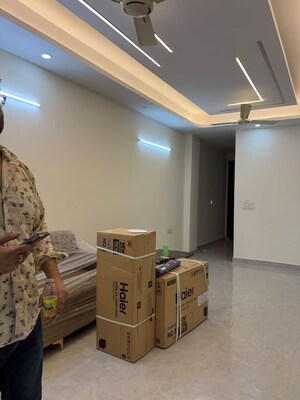Living Room in 3 BHK Builder Floor at Patel Nagar – for Rent