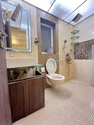 Bathroom in 2 BHK Apartment at Jaycee Karan , Versova – for Rent