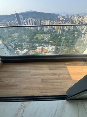 Balcony in 3 BHK Apartment at Raymond Park Avenue, Pokhran Road No One – for Rent