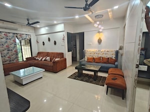 Living Room in 3 BHK Apartment at Atul Grandura Apartment, Baner – for Rent