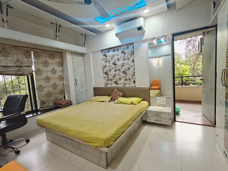 Bedroom, atul-grandura-apartment 3 Bedroom 1350 Sq.Ft. Apartment In Baner Pune 10732464