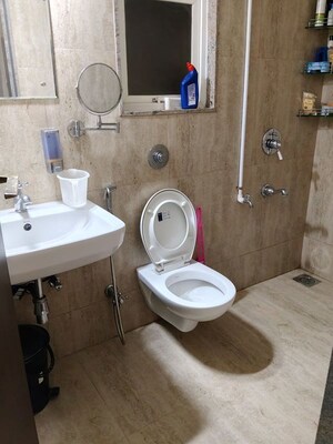 Bathroom in 2 BHK Apartment at Puraniks Aldea Espanola Phase 5, Baner – for Rent