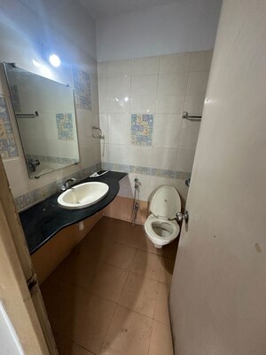 Bathroom in 3 BHK Apartment at Cosmos Apartment, Hadapsar – for Rent