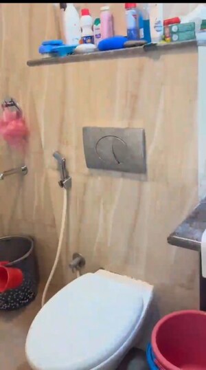 Bathroom in 1 BHK Apartment at Lodha Amara, Kolshet Road – for Rent