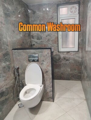 Bathroom in 3 BHK Apartment at Sumadhura Olumpus, Financial District – for Rent